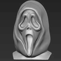 Ghostface from Scream bust ready for full color 3D printing - Thumbnail 16