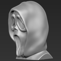 Ghostface from Scream bust ready for full color 3D printing - Thumbnail 17
