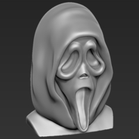 Ghostface from Scream bust ready for full color 3D printing - Thumbnail 20
