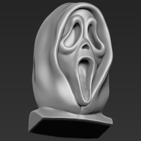 Ghostface from Scream bust ready for full color 3D printing - Thumbnail 21