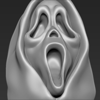 Ghostface from Scream bust ready for full color 3D printing - Thumbnail 22