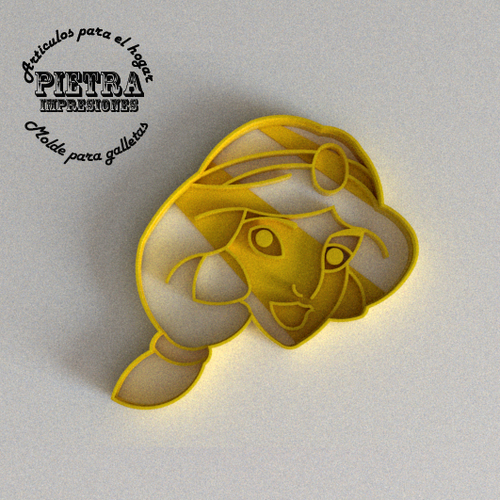 Molde Cortante para Galletas Fondant Aladdin Disney  3D Print 233152