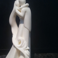 Small wedding kissing couple 3D Printing 23322