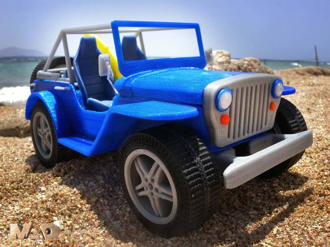 beach jeep 3D Print 23326