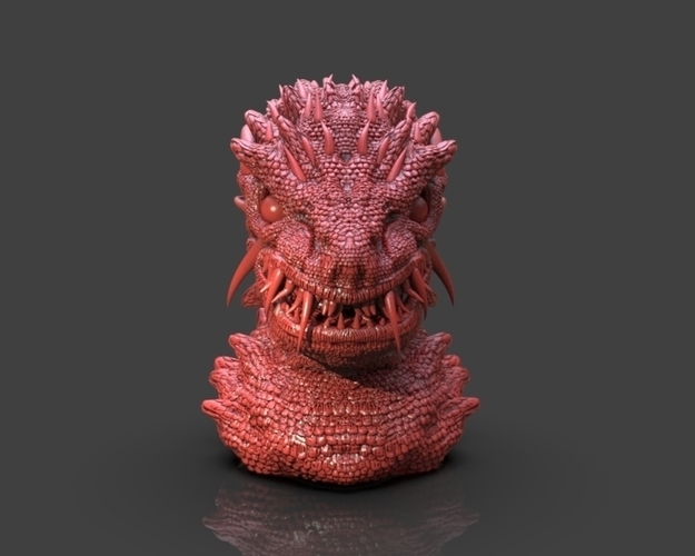 Kaiju Bust 3D Print 233369