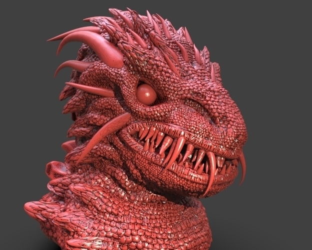 Kaiju Bust 3D Print 233375