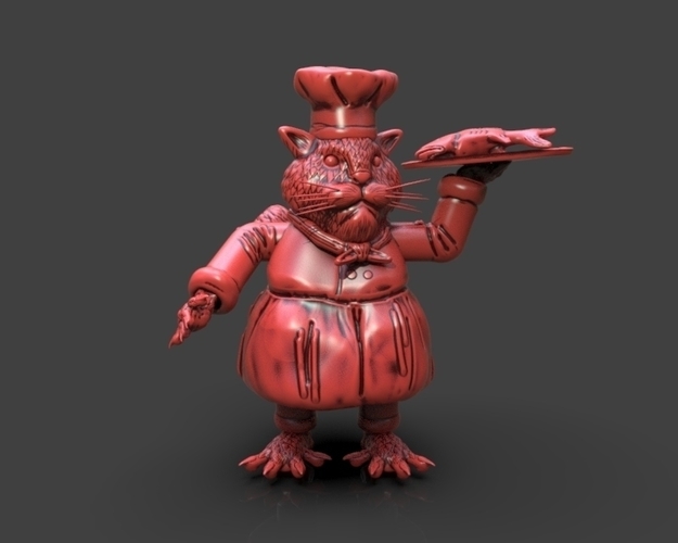 Cat Chef 3D Print 233377