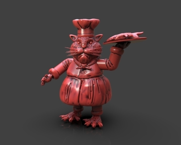 Cat Chef 3D Print 233378