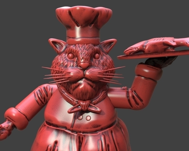 Cat Chef 3D Print 233386