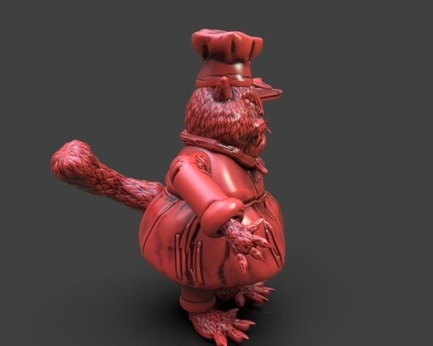 Cat Chef 3D Print 233388