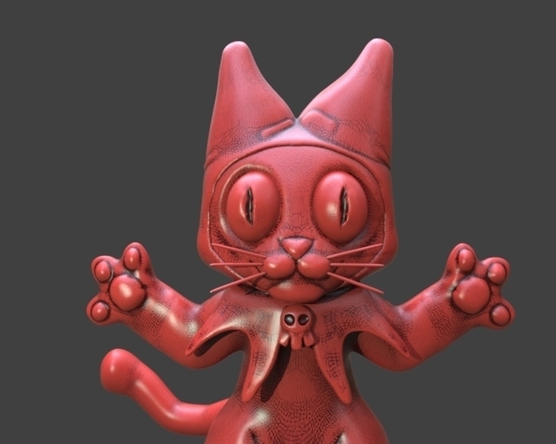 Hood Cat 3D Print 233443