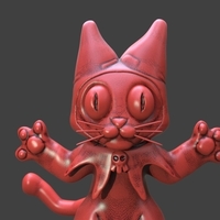 Small Hood Cat 3D Printing 233443