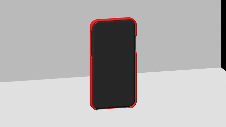 i-phone X solid case 3D Print 233491