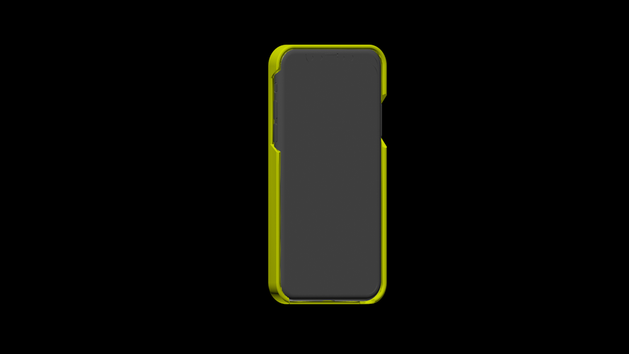 i-phone X solid case 3D Print 233493