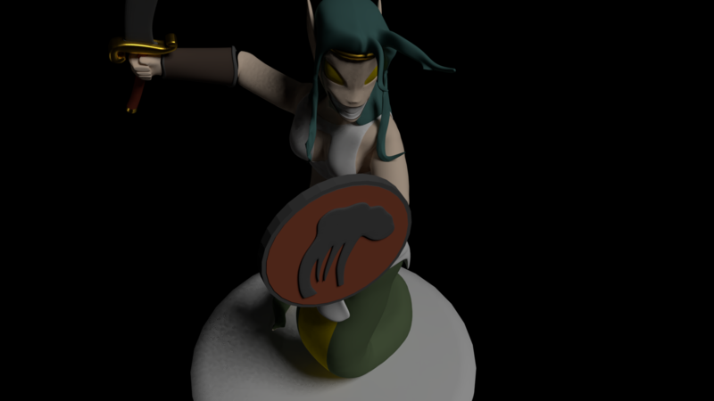 Naga Warrior from Steem Monsters