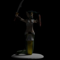 Naga Warrior from Steem Monsters - Thumbnail 2