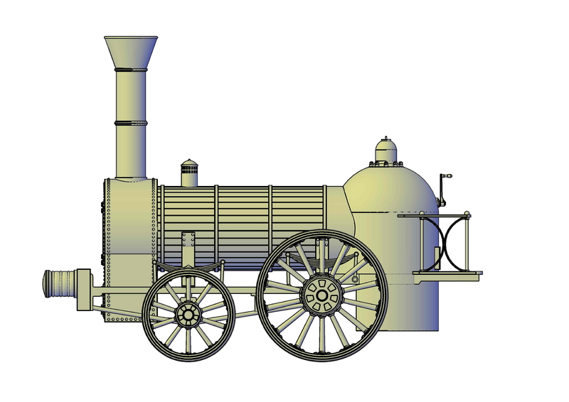 1836 Bury passenger locomotive light version