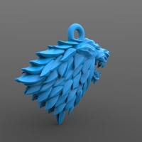 Game of thrones stark keychain - Thumbnail 3