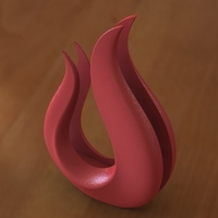 Small flame napkin holder 3D Printing 233586