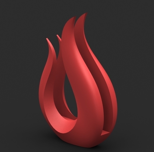 flame napkin holder 3D Print 233588