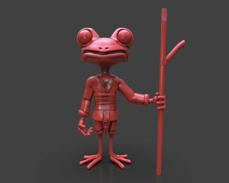 Stylized Frog Ninja