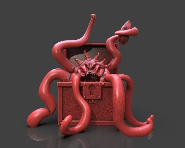 Mimic Chest Monster 3D Print 233696
