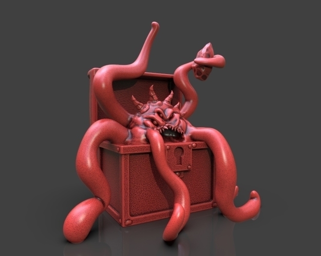 Mimic Chest Monster 3D Print 233703