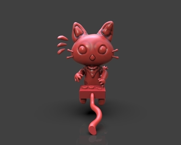 Gamer Cat 3D Print 233706
