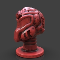 Sci-Fi Soldier Helmet - Thumbnail 2