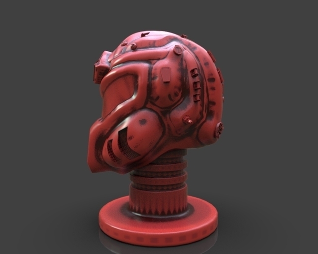 Sci-Fi Soldier Helmet 3D Print 233722