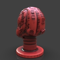 Sci-Fi Soldier Helmet - Thumbnail 4