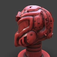 Sci-Fi Soldier Helmet - Thumbnail 9