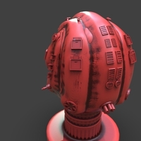 Sci-Fi Soldier Helmet - Thumbnail 10