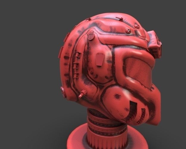 Sci-Fi Soldier Helmet 3D Print 233730