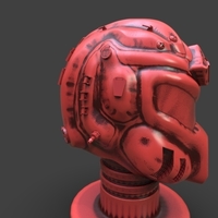 Sci-Fi Soldier Helmet - Thumbnail 11