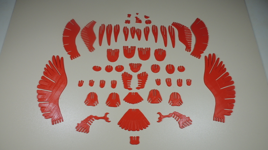 3D PUZZLE : RED EAGLE 3D Print 233751