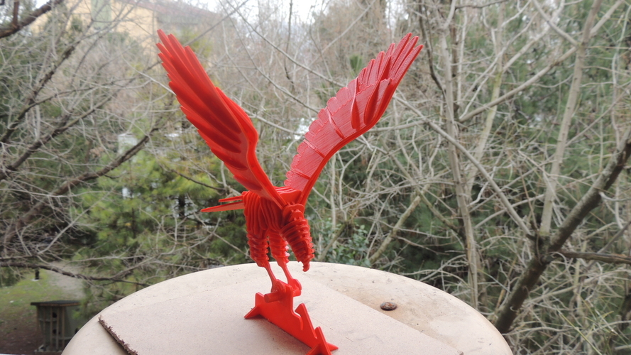 3D PUZZLE : RED EAGLE 3D Print 233753