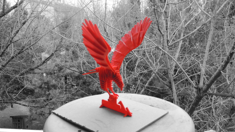 3D PUZZLE : RED EAGLE 3D Print 233754