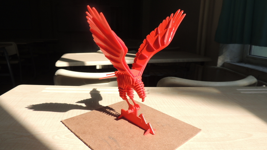 3D PUZZLE : RED EAGLE 3D Print 233756