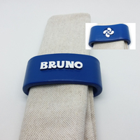 Small BRUNO 3D Napkin Ring with lauburu 3D Printing 233762