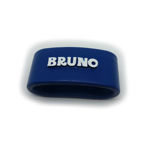 BRUNO 3D Napkin Ring with lauburu 3D Print 233763