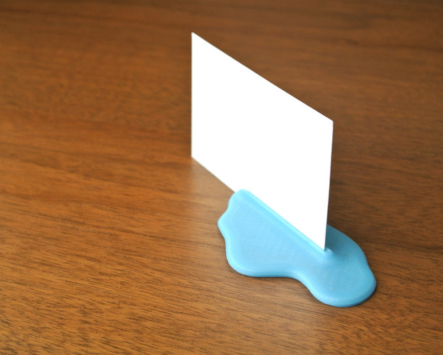 Puddle Card Stand 3D Print 23399