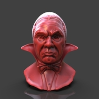 Small Dracula Bust 3D Printing 234006