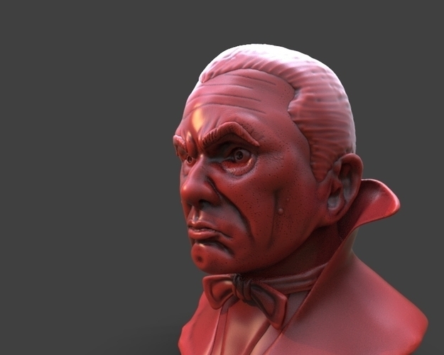 Dracula Bust 3D Print 234014
