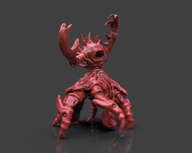 Crab Monster Figurine 3D Print 234024