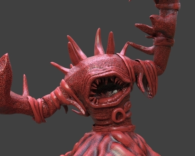 Crab Monster Figurine 3D Print 234026