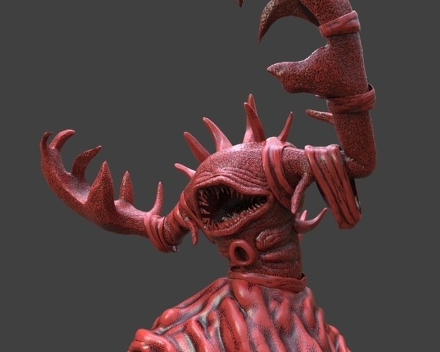 Crab Monster Figurine 3D Print 234027