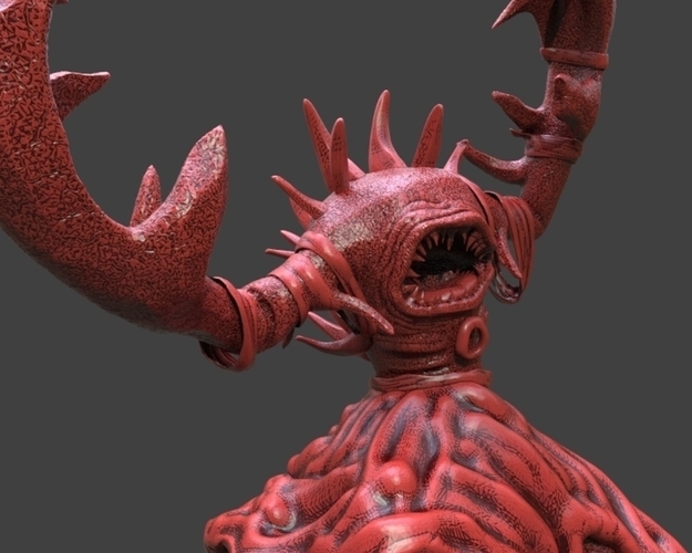 Crab Monster Figurine 3D Print 234028