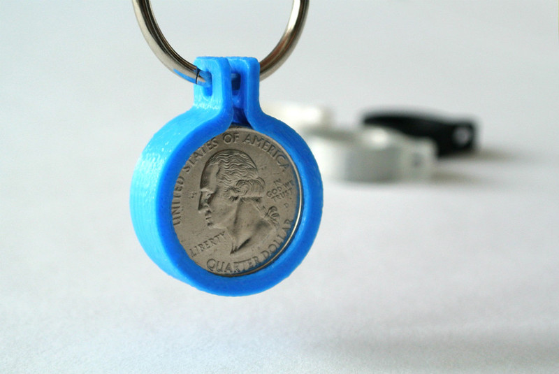 Quarter coin holder