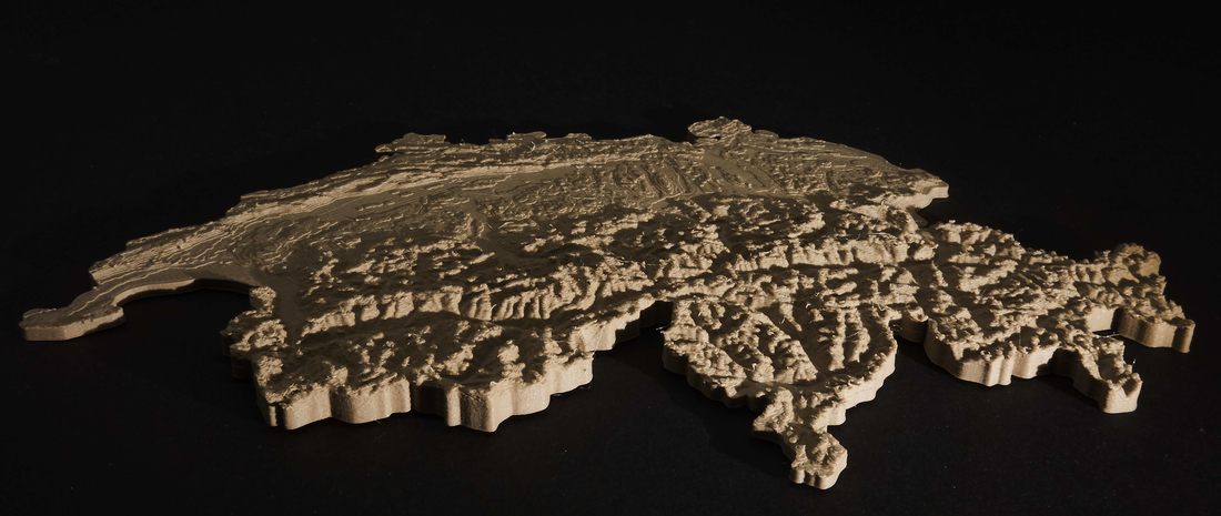 Switzerland Terrain 3D Print 234228